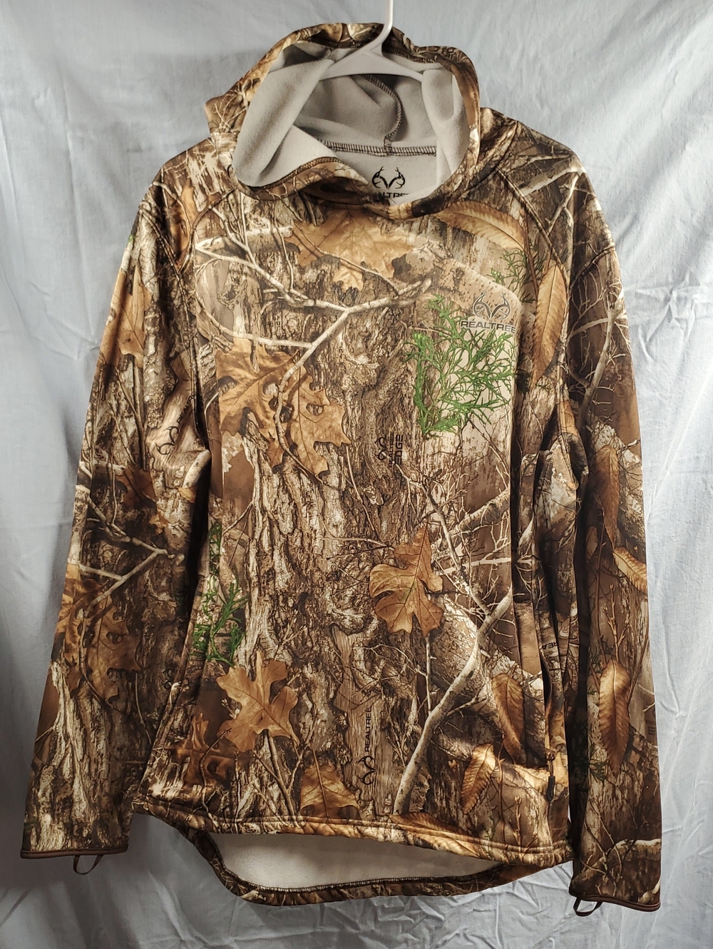 Realtree Brown and Green Woodland Camo Hoodie